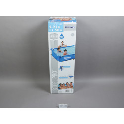 Piscine tubulaire rectangulaire Steel Pro L221 x l150 x H43cm Bestway
