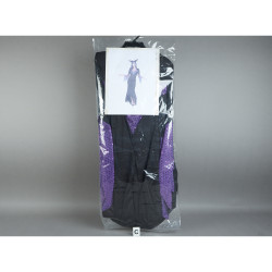 Déguisement adulteHalloween reine maléfique noir violet taille M