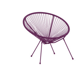 Fauteuil de jardin Urban filaire violet 85x72xH83cm