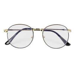 Lunettes noires et dorées...