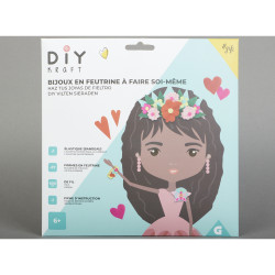 Serre tête DIY en feutrine à faire soi même décors fleurs