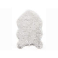 Tapis à poils longs Furcy blanc