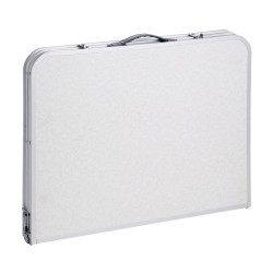 Table de camping pliante grise