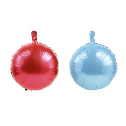 Ballon aluminium bleu et...