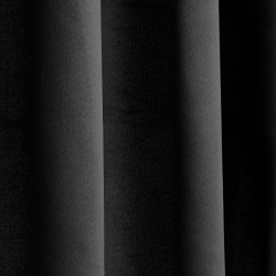 Rideau occultant uni noir