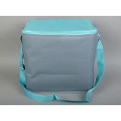 Sac isotherme fraîcheur gris et bleu 15 L