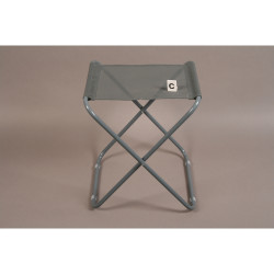 Tabouret de camping pliant gris