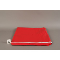 Toile cirée au mètre unie rouge