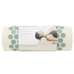 Coussin d'acupression beige et vert