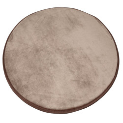 Tapis rond uni gris Ø80 cm